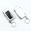 2019 hot products Mini 2 LED Light Checkout Solar Rechargeable Flashlight LCD Solar Keychain Small Flashlight for emergency