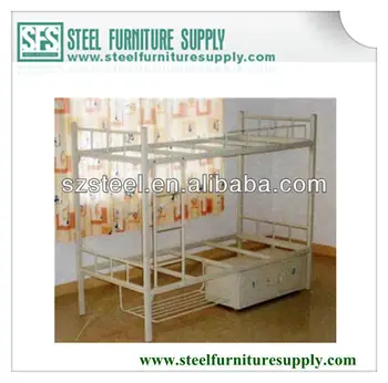 Steel Bunk Bed With Storage Drawer Under Bed