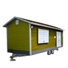 prefabricated green tiny home on wheels container houses with wheels design mobile trailer houses