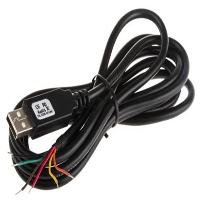 FTDI TTL-232RG-VSW5V-WE Cable Wire-END TTL/USB Conv 1.8M 5V 