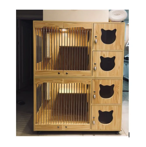 

Luxury solid wood villa pet display cage pet breeding cage, Picture