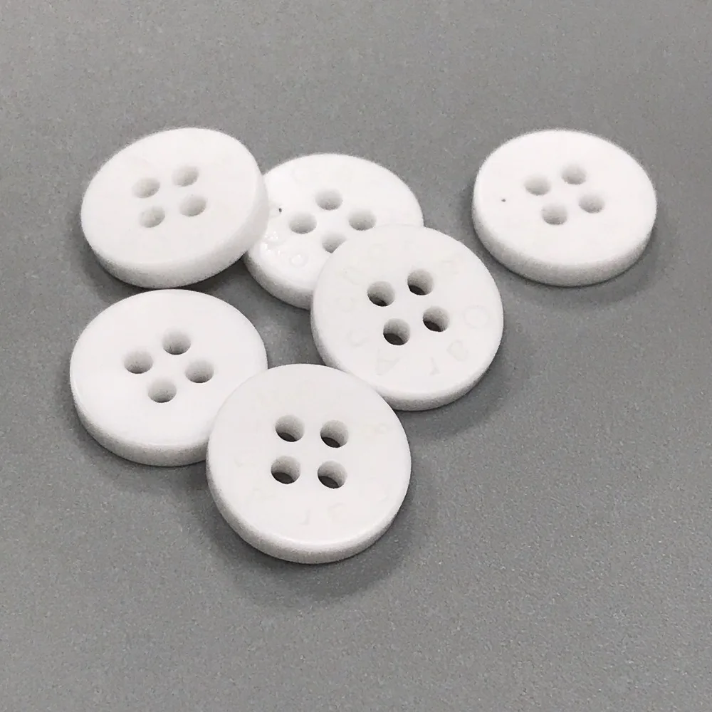 

white large plastic resin sewing clothing buttons for shirt, Any color available