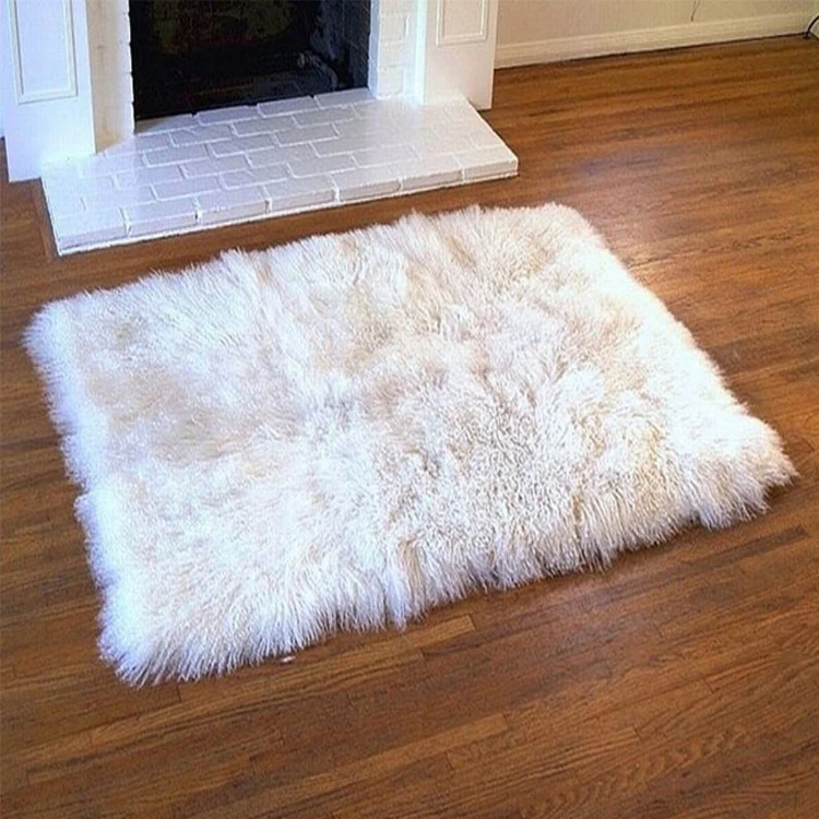 Customized color sheep fur imitation shaggy rug