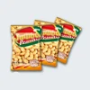 dry roasted and salted blanched peanuts with plastic bag packing