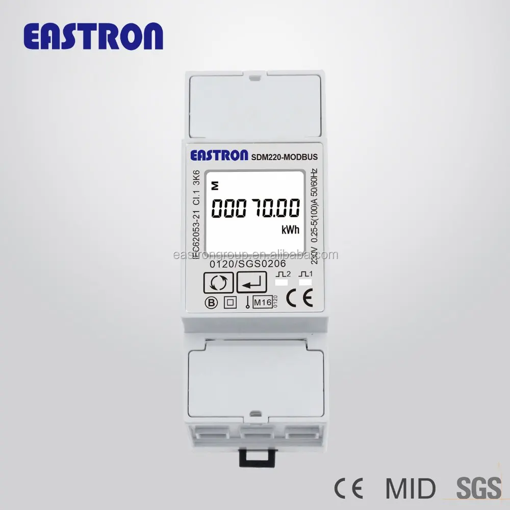 Sdm220modbus Highquality Single Phase Electric Meter,Home Energy