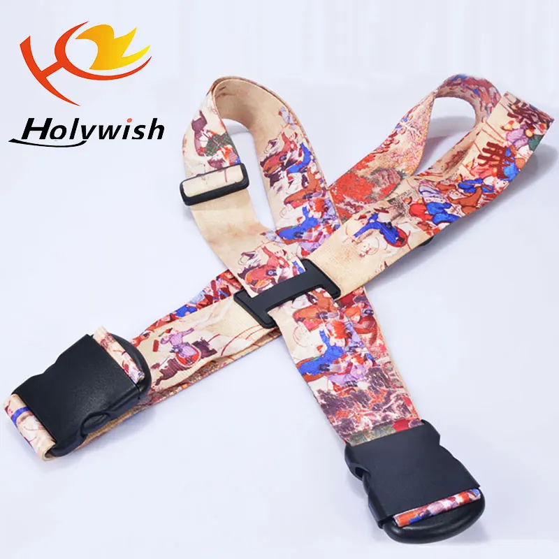 Wholesale Polyester Cartoon Luggage Fastener Strap/3 Digit Lock Luggage