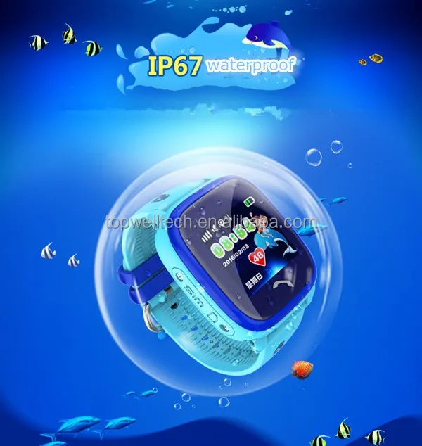 

2019 GPS Tracker DF25 Kids GPS Smart Watch For Children smart wrist watch gps tracking device kids smart watch, Blue;purple
