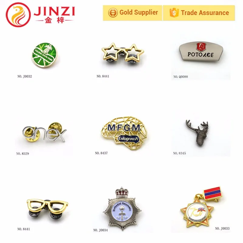 Jinzi metal expot lapel pin badge