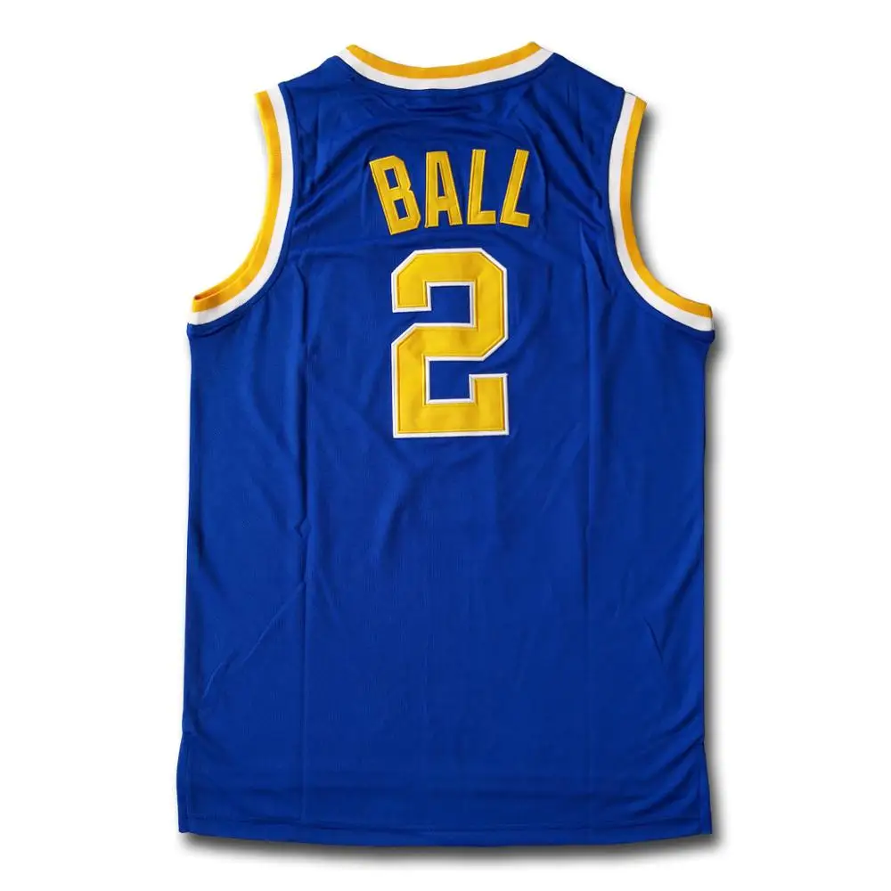 

Lonzo Ball #2 College Blue Basketball Jersey, N/a