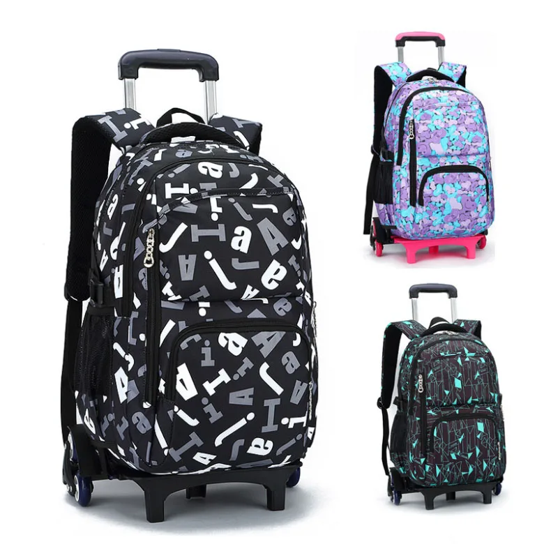 

2/6 Wheels customize color kids travel trolley bags school bag with wheels for kids, Customized color