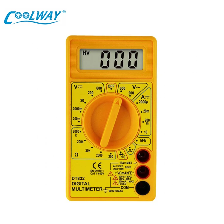 Professional Standard Modern Digital Multifunction Multimeter Removable Battery Lid with Temperature Test