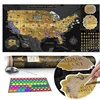 USA map Personalized Scratch Off map Personal dedication 39.4" x 19.7" Gift Tube USA map Scratch European Quality