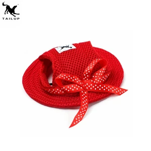 Image of Spring and Summer Style Dog Ear Hats Adjustable Dog Sun Hat for Pet and Cats