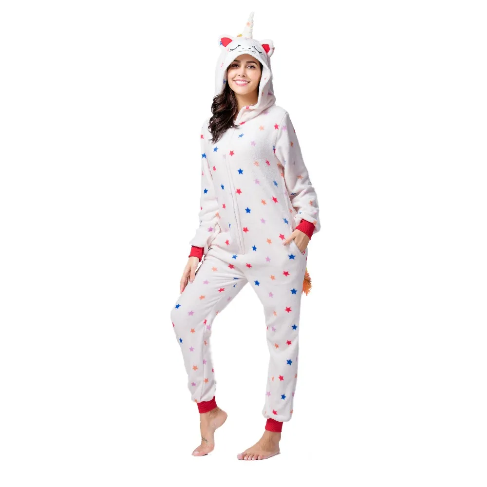 

Wholesale adult costume New Star unicorn animal flannel kigurumi onesie pajamas, Colors