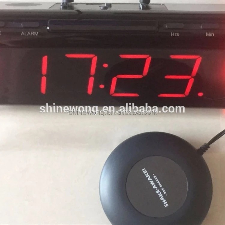 
Vibrating alarm clock with Bed Shaker/Big LED Alarm Clock 