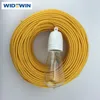 Cloth Covered Wire Pendant Hanging Light Lamp Cord Grip Fabric Electrical Wire and Cable