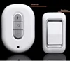 White Wireless Door Bell Plug-in Waterproof 1 Outdoor Transmitter 1 Indoor Receiver novelty Doorbell