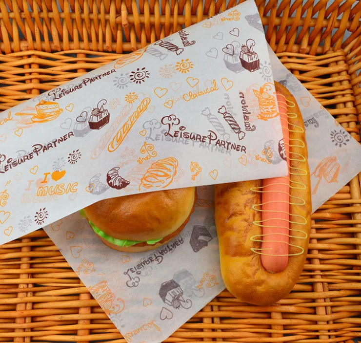
Greaseproof Hamburger Paper;Exported Hamburger Wrap 