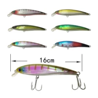 

160mm 41.3g long minnow latest model floating making hard fishing plastic lures