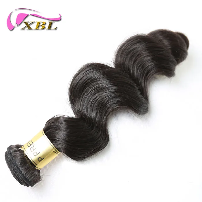 

XBL cheap 12 inch extension hair loose wave natural color peruvian hair bundles aliexpress human hair extension, Natural hair color