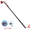 Extenclean telescopic window cleaning brush for washing glass with aluminum long handle