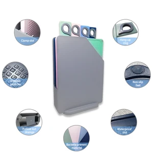 Image of BPA free Plastic fruit cutting board set, personalized bread cutting board