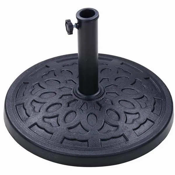 10 Ft Outdoor Patio Half Round Umbrella Base Stand Resin Stand Umbrella