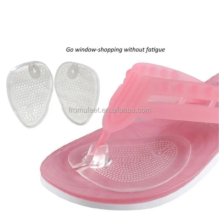 Selfadhesive Soft Silicone Sandals Gel Inserts Forefoot Cushions