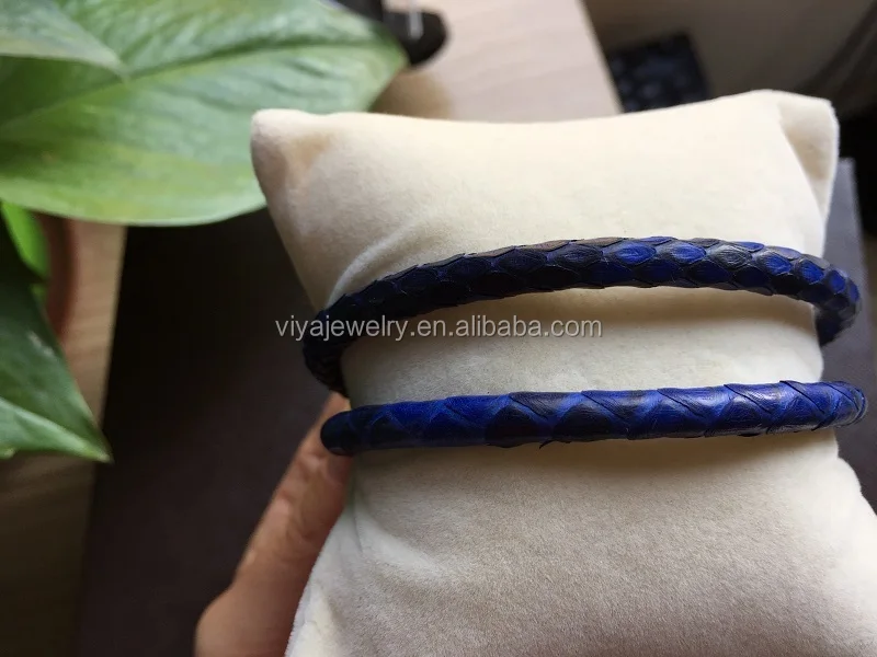 4MM 5MM 6MM Real Matte Yellow Phyton Leather Cord Supplier (4)