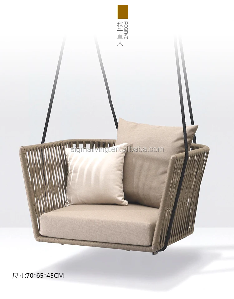 New Arrival Model Outdoor Patio Villa Leisure Way Hotel Waterproof Garden Rope Chair Sofa Sets Furniture