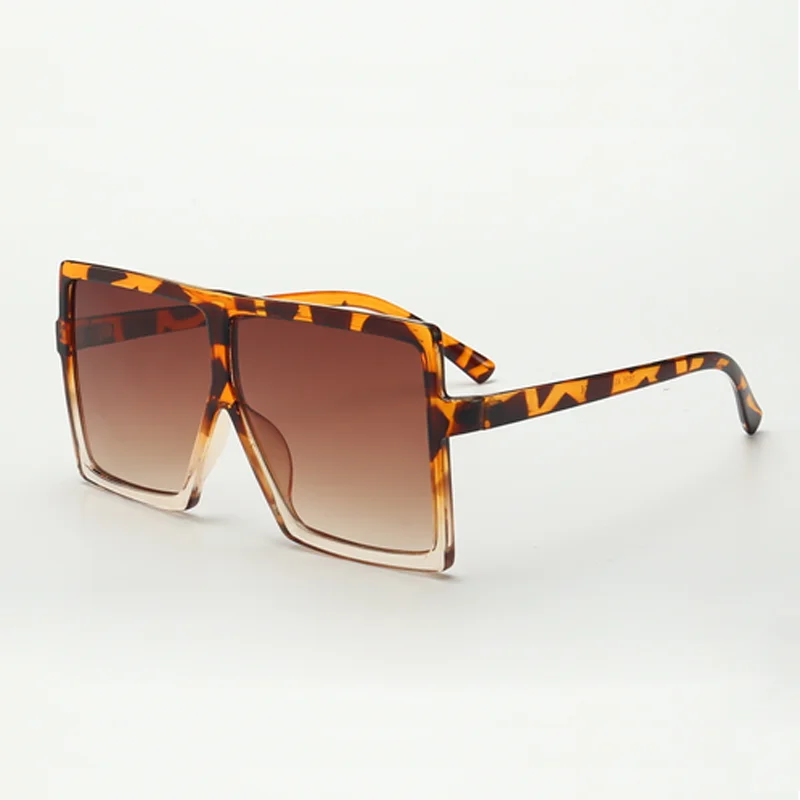 

HBK 2019 branded oversized fashion square sun glasses women Black Eyewear Oculos K30046