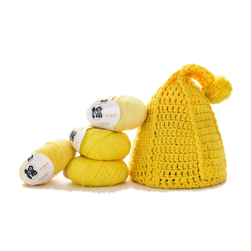 
Free sample wholesale 50g 100% cotton yarn knitting price 