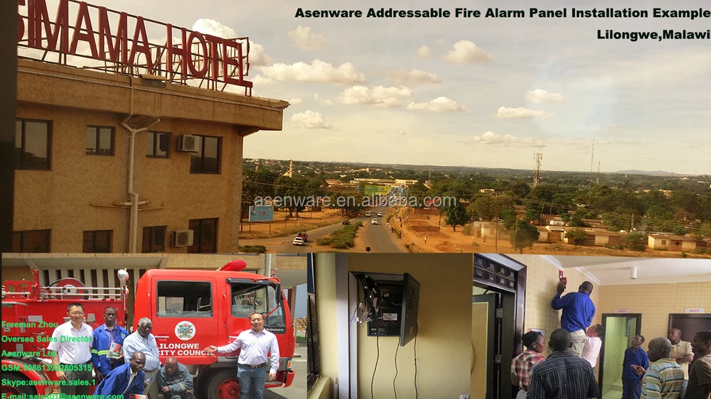 2 wired Bus Addressable Fire Alarm Sprinkler FM 200 System