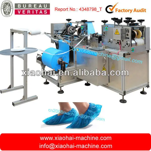 
16x40cm automatic plastic Disposable pe shoe cover making machine for hotel,workshop,hospital 