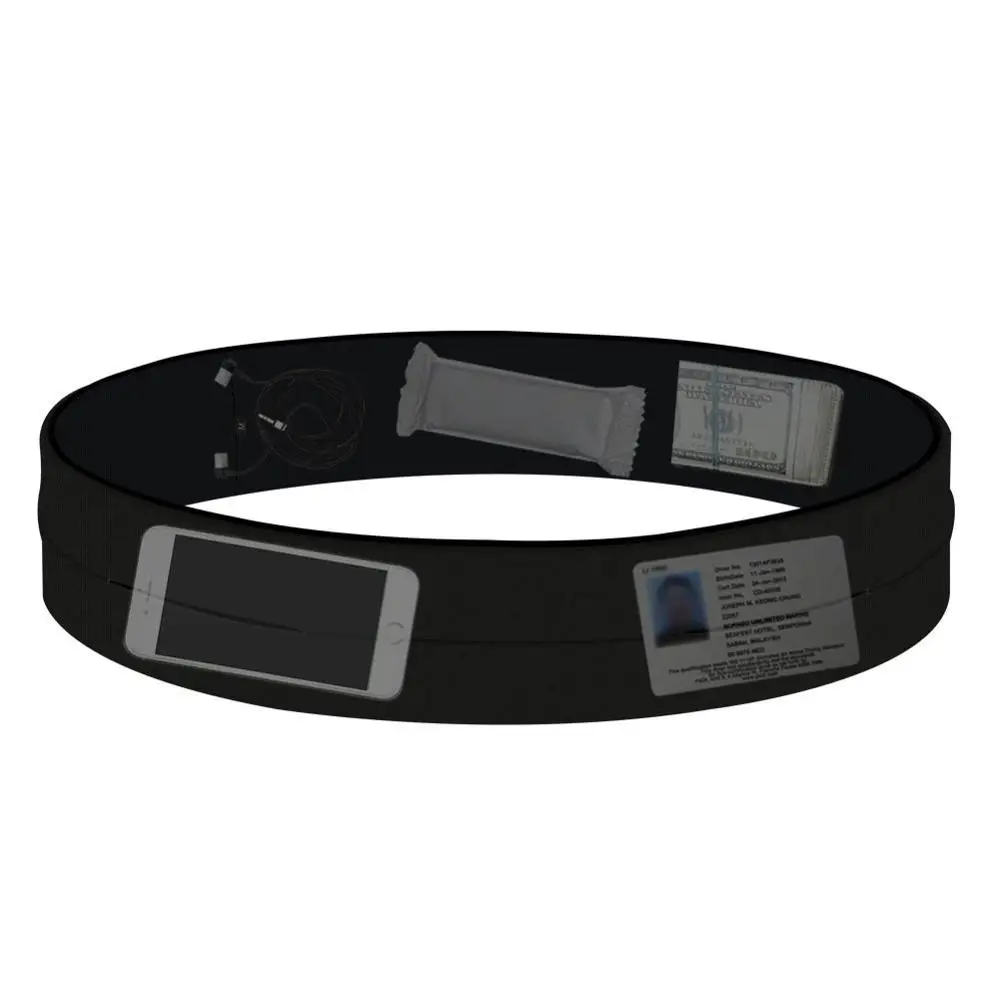 

Wholesale Expanded Phone and Keys Pocket Elasticity Running Belt Bag For Run