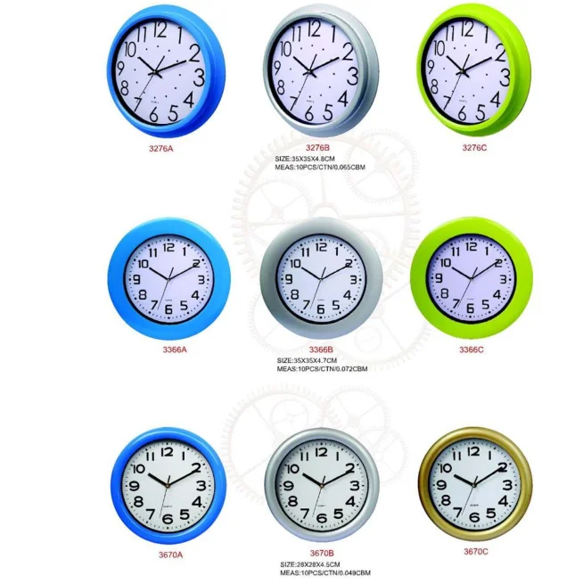 Promotional Wall Mounted Clock China Quartz 24 Hour Analog Wall Clock