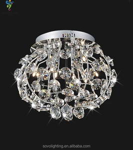 Octagon Crystal Ceiling Light Octagon Crystal Ceiling Light