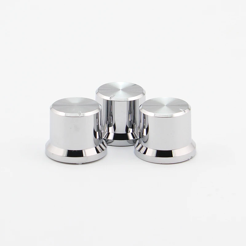Volume Control Rotary Knobs Black For 6mm Dia. Knurled Shaft