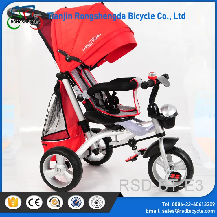 12inch Big Front Wheel Tricycle For Toddlers/pushable Tricycle For Baby