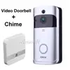 EKEN Smart Video Doorbell V5 + indoor Chime 720P Wifi Security Camera Real-Time Night Vision, PIR Motion Detection APP Control