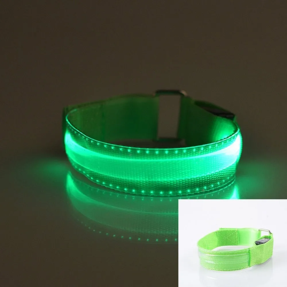Usb Rechargeable Led Sport Armband Flashing Led Wristband Led Bracelets