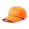 Multi color custom 5 panel baseball cap usa make american great orange trump hats 2020