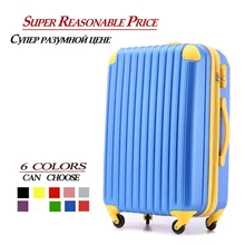 20, 24, 28inch, 6 Colors Trolley Luggage Travel Bag,Woman or men Travel rolling Suitcases,ABS Travel Luggage,Rolling Luggage