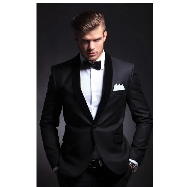 

Morili Slim Fit Handsome Groomsmen Groom Tuxedos Party Prom Business Suits (Jacket+Pant) Mens Wedding Suits MMA447