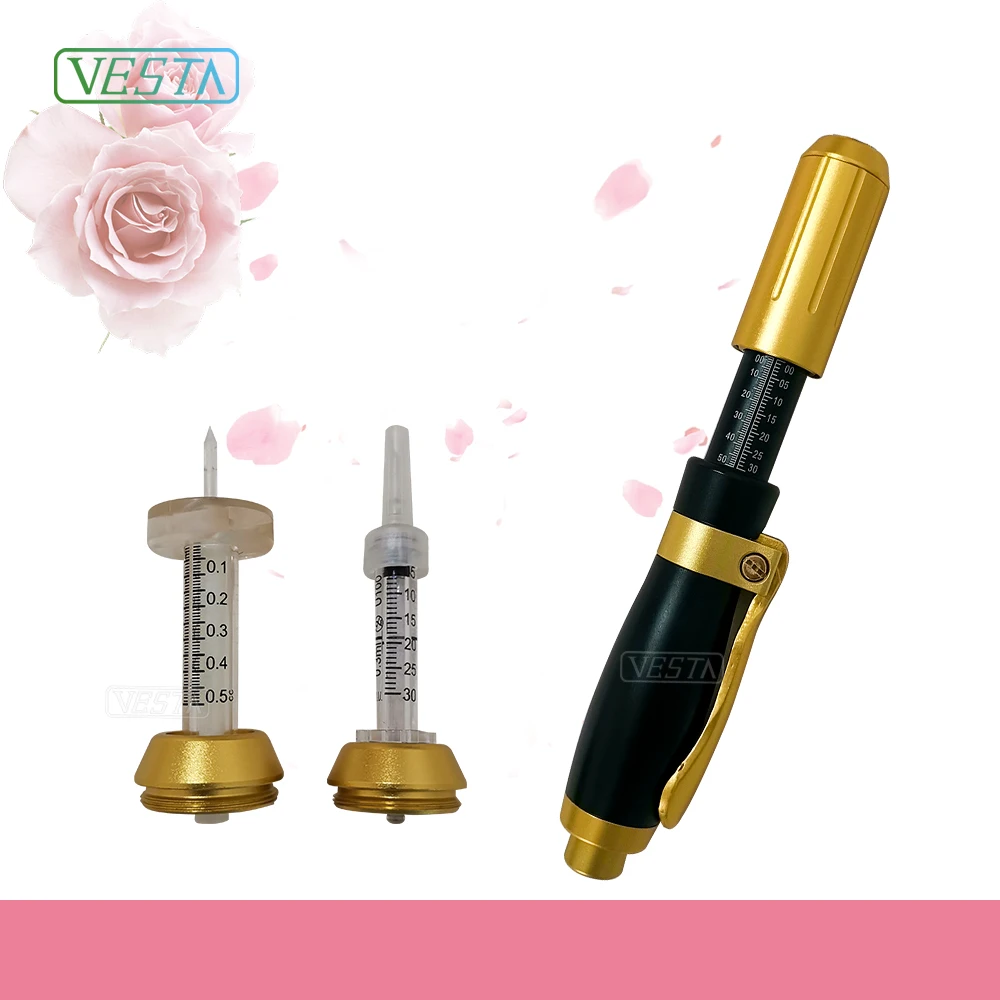 

Vesta 0.3ml&0.5ml Size Adjustable Hyaluronic Injection Pen Anti - Aging Mesotherapy Gun / Hyaluronic Acid Pen For Lip Filling