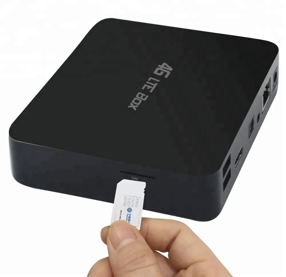 

2019 Hot Sale 2GB 16GB Amlogic S912 IPTV Channel 4G LTE Android TV Box with Sim