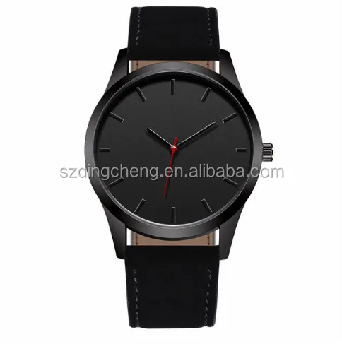 Reloj 2018 Fashion Large Dial Military Quartz Men Watch Leather Sport watches High Quality Clock Wristwatch Relogio Masculino