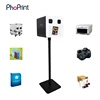 High lightness Photo booth with printer and camera with flashlight and selfie software