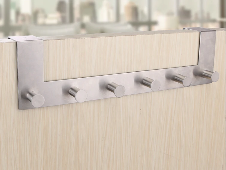 不锈钢浴室门钩 4 6 钩