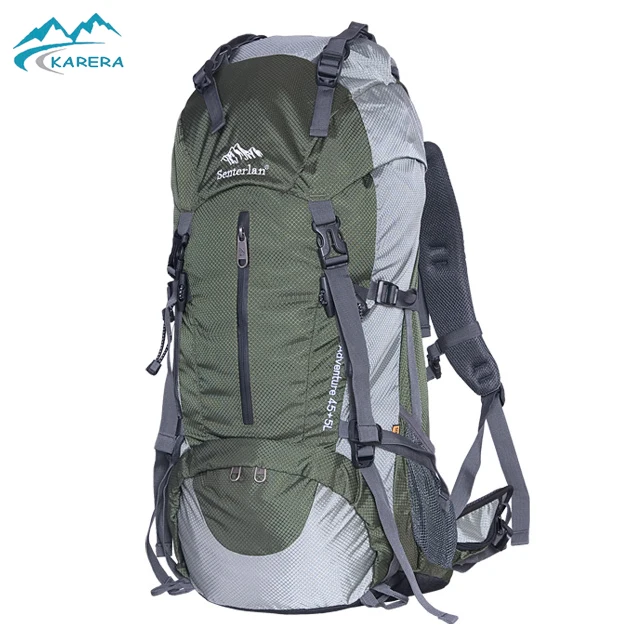 

45L+5L Waterproof Backpack Hiking Bag Cycling Climbing Backpack Laptop Rucksack Travel Outdoor Bags Hiking backpack outdoor, Black